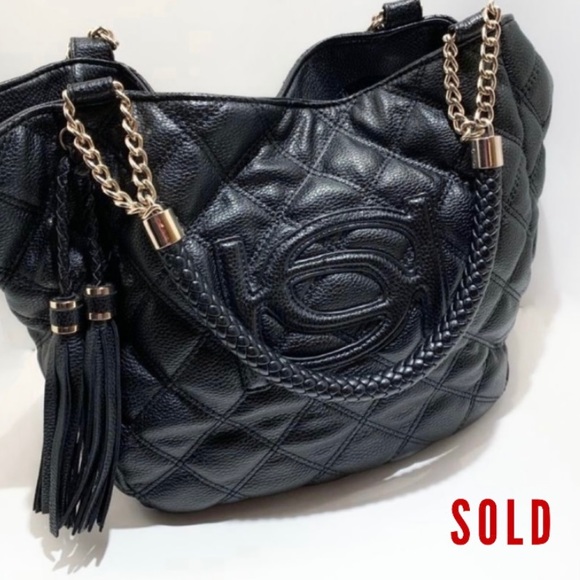 bebe Handbags - B E B E   BRIGITTE QUILTED TASSLE BAG